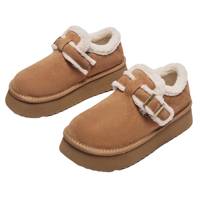 热风加绒勃肯雪地靴增高小个子