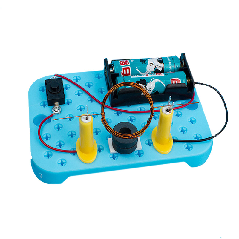 DIY自制直流电动机电磁转换 小学物理科学实验教具科普器材推荐新