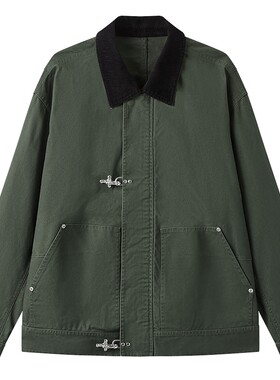 gxgjeans男装 多色美式复古飞机扣工装翻领夹克外套男 26秋热卖