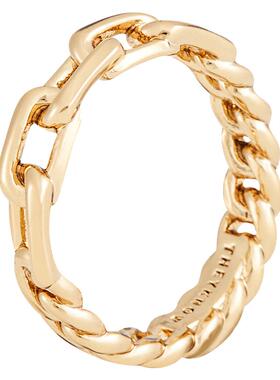 轻奢纯银拼接链条高级情侣对戒