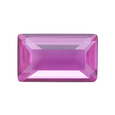 长方直角车平3#Ruby红刚玉裸石散珠 合成玫红色宝石镶手表主石DIY