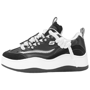 斯凯奇面包熊猫鞋|秋新款女休闲运动鞋厚底增高缓震轻便板鞋