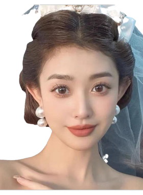 赫本925银针玉都遇珍珠复古女