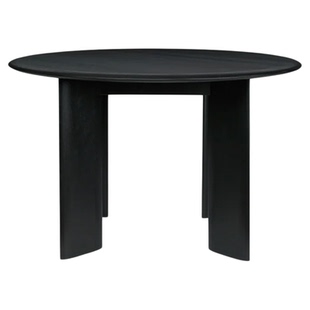 丹麦Ferm Living Bevel北欧圆桌家用餐桌榉木休闲会客桌吃饭桌子