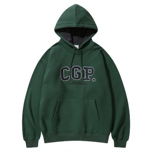 Codegraphy韩国女士25冬季复古做旧印花连帽卫衣MUSINSA