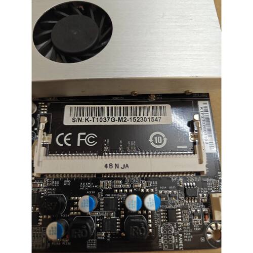 询价K-T1037G-M2 工控主板，1037U处理器，带散热风
