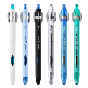 【现货新品】点石玩转时空舱中性笔转转解压创意按动速干双珠顺滑黑色0.5高颜值旋转学生考试刷题水笔DS0201