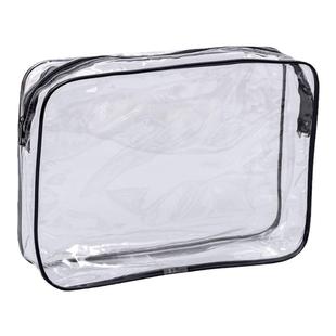 pvc洗漱包拉链透明化妆包防水收纳包手袋现货男女旅行小样通用