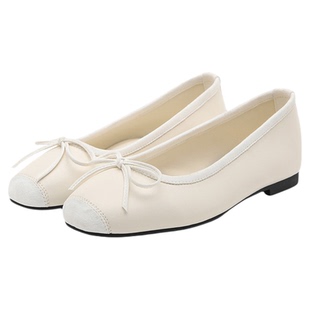 SAPPUN韩国女士25冬季时尚蝴蝶结Kate蝴蝶结平底鞋MUSINSA