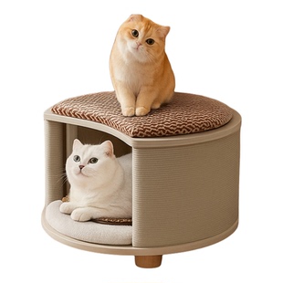 四季通用猫窝凳封闭式冬夏季两用猫窝保暖冬天夏天宠物帐篷窝可坐