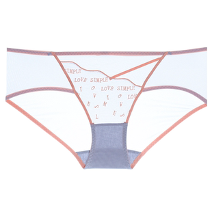 梧桐花开内裤女士蕾丝性感纯棉抗菌裆字母刺绣衣女式女三角短裤