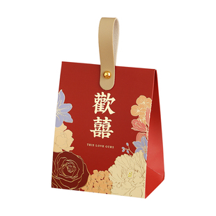 2025新款手提糖盒结婚喜糖盒子婚礼高级感糖果礼盒空盒喜糖袋纸盒