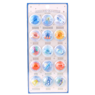 日系3D胶囊图鉴水晶浮雕贴纸sticker儿童立体卡通贴手机壳装饰贴