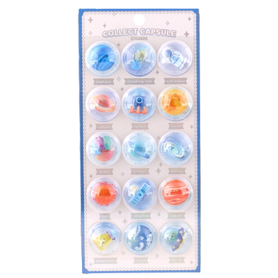 日系3D胶囊图鉴浮雕立体贴纸