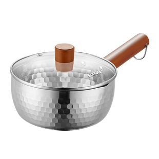 苏泊尔日式雪平锅不锈钢小奶锅家用一人食小锅宝宝辅食泡面锅汤锅