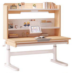 儿童学习桌可升降家用小学生作业写字学习桌子实木书桌课桌椅套装