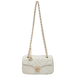 小香风菱格链条包女2026新款百搭日韩日常单肩斜挎包高级感小方包