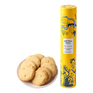 新品 英国原装进口 爱丁博格饼屋 地中海柠檬曲奇手绘铁罐250g