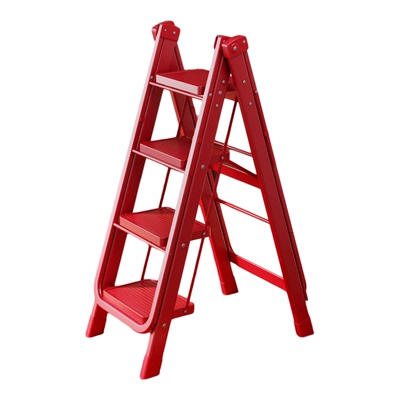 铝合金铁材质晒衣梯子两用