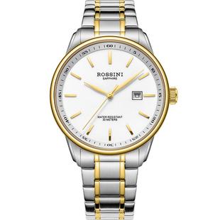 【生日礼物送父母】罗西尼手表男轻奢间金情侣石英表男士女士腕表