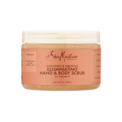 SHEA MOISTURE 椰子&木槿花 手部 &身体璀璨磨砂膏340g/瓶