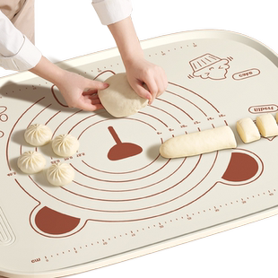揉面硅胶垫加厚食品级擀面和面垫子家用和面板烘焙案板面点面粉垫