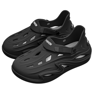 洞洞鞋凉鞋男款拖鞋夏季厚底2026新款外穿防滑防臭透气沙滩运动男
