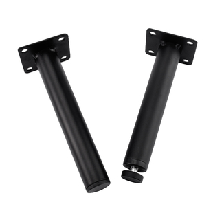 新款家具哑光黑沙发电视柜茶几橱柜腿浴室柜脚加固圆柱支撑脚包邮