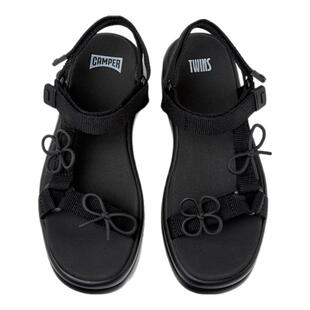 Camper看步女鞋Pelotas Flota Up夏季新款厚底增高凉鞋一字带平底