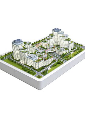 工业园区展示沙盘模型定制循环经济产业园规划演示沙盘模型定做