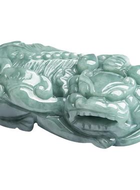 正品天然A货翡翠霸王貔貅吊坠