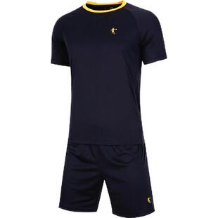 乔丹运动套装男短袖短裤两件套夏季冰丝跑步服大码宽松休闲装男款