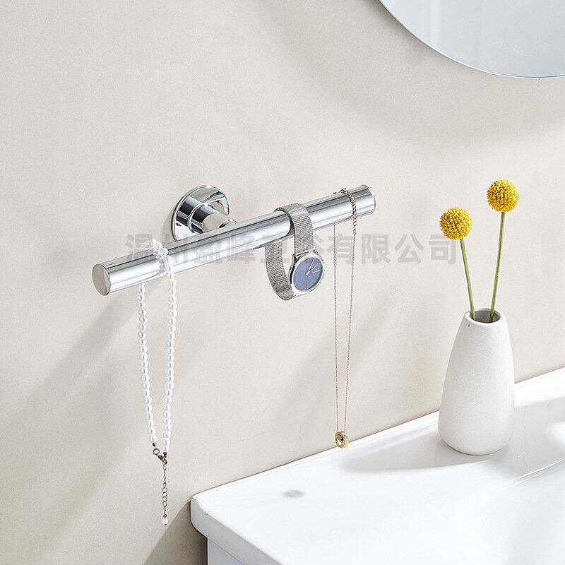 跨境不锈钢纸巾架厕纸卷纸架纸巾双边架打孔浴室免卫生间架厨房