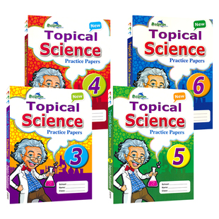 Dolphin New Topical Science Practice Papers 3-6 新加坡科学 新主题科学练习卷 3-6年级 英文原版进口图书