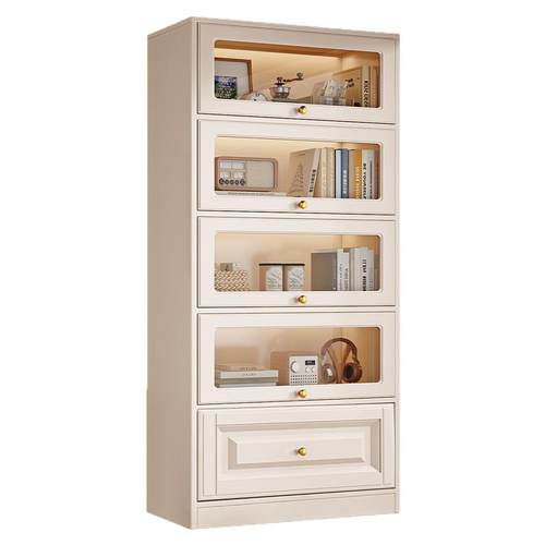 飘窗柜收纳柜书柜储物柜阳台窗台大容量简约置物柜落地柜储物柜子