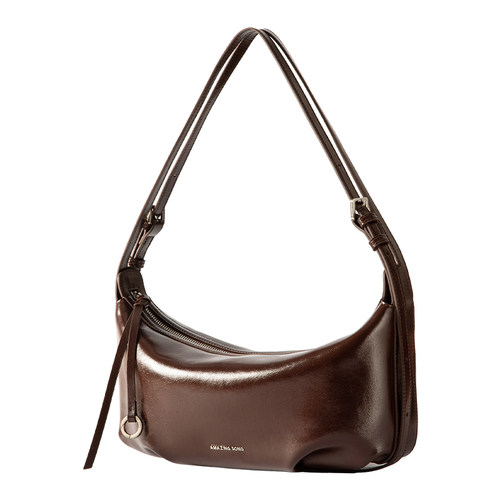 Amazing Song乙颂甜甜圈牛角包新款头层麂皮包手提包单肩斜挎包女