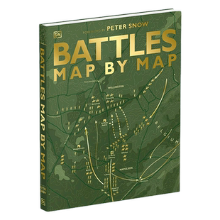 英文原版 Battles Map by Map 军事战役地图 古代世界战场到第二次世界大战战场收录 讲述历史著名战役故事 英文版 进口英语书籍