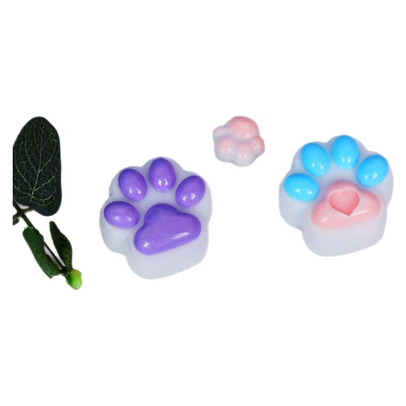 手工diy猫爪硅胶模具耳环