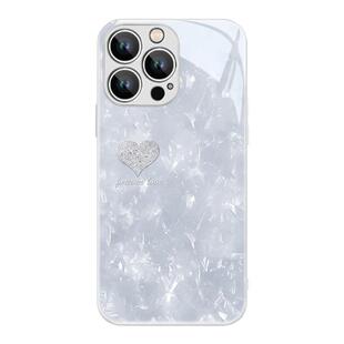 贝壳纹爱心iphone14promax手机壳苹果15贝母2024新款13por玻璃12pm保护套11高级感max小众超火x适用8