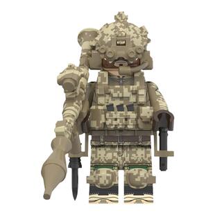 中国积木军事系列三角洲特种空勤团拼插益智人仔小玩具