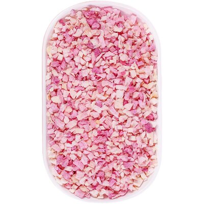 冻干水蜜桃丁脆粒蛋糕奶茶装饰