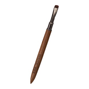 美甲工具檀木小方圆底胶笔刷罐装功能胶涂刷晕染专用高品质光疗笔