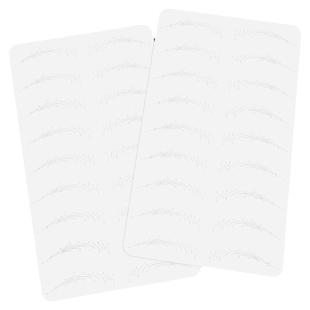 自带虚线线条野生眉练习仿真皮子手工眉毛硅胶假皮新手纹绣空白皮