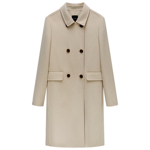 【Woolmark认证】OCHIRLY欧时力 羊毛双面呢大衣外套2025冬