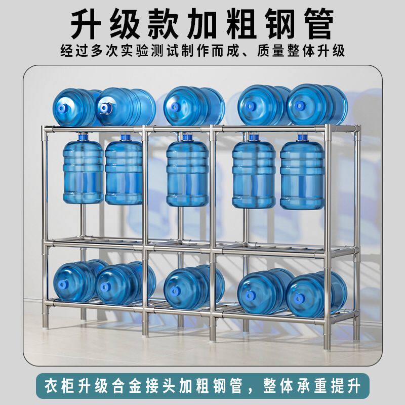 布衣柜全钢架加固加厚家用K21卧室出租房耐用用衣柜结实组装简易
