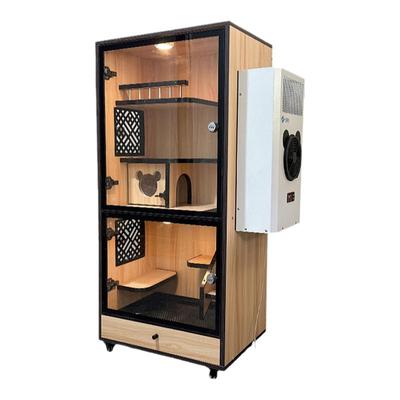 龙猫柜笼实木生态板宠物空调柜