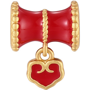 聪明伶俐古法沙金配件 手工diy貔貅生肖龙手链手串小滴溜吊坠挂件