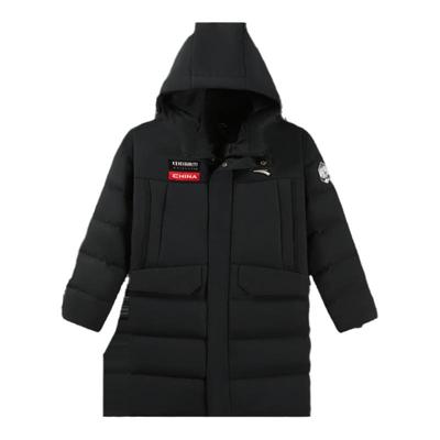 【3件65折】热返安踏儿童长款羽绒服冬季新款保暖中大童四防连帽