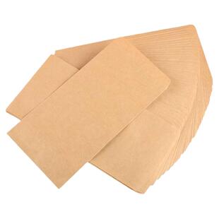 财务一次性工资袋办公用品薪资简加厚信封装耐用现金袋钱袋耐用加厚黄色牛皮纸空白大小号1号发票袋7号邮局