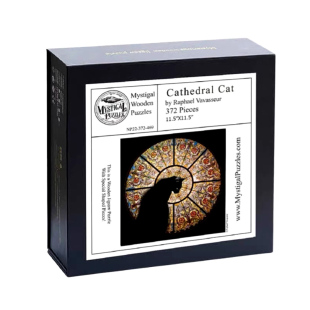 【官方正品】CathedralCat教堂猫咪异形木质拼图成人高难度带相框